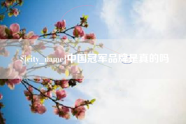 广西中国冠军品牌是真的吗