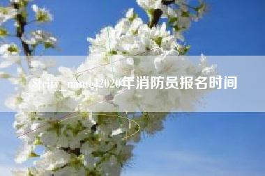 广西2020年消防员报名时间