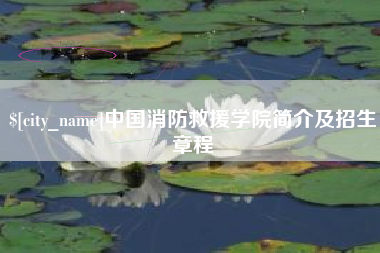 广西中国消防救援学院简介及招生章程