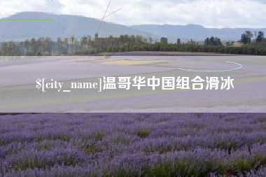 广西温哥华中国组合滑冰