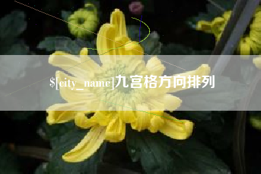 广西九宫格方向排列
