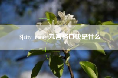 广西九宫格口诀是什么