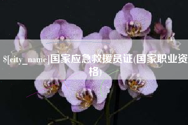 广西国家应急救援员证(国家职业资格)
