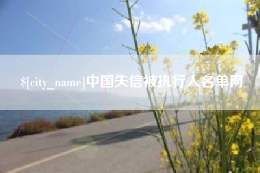 广西中国失信被执行人名单网