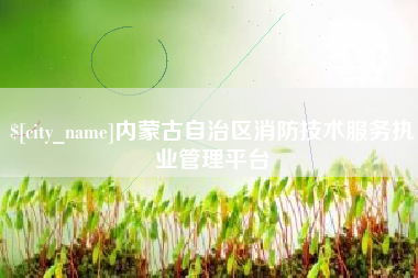 广西内蒙古自治区消防技术服务执业管理平台