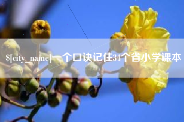 广西一个口诀记住34个省小学课本