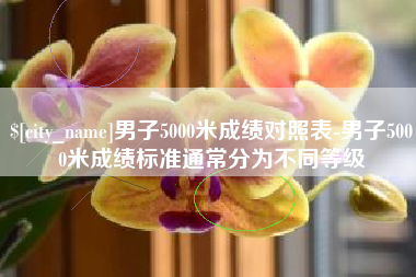 广西男子5000米成绩对照表-男子5000米成绩标准通常分为不同等级