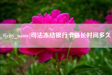 广西司法冻结银行卡最长时间多久