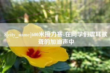 广西600米接力赛-在同学们震耳欲聋的加油声中