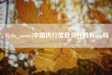 广西中国执行信息公开网有app吗