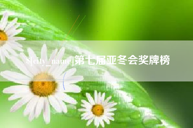广西第七届亚冬会奖牌榜