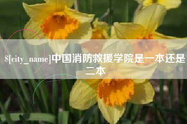 广西中国消防救援学院是一本还是二本