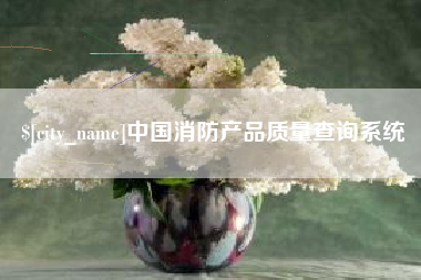 广西中国消防产品质量查询系统