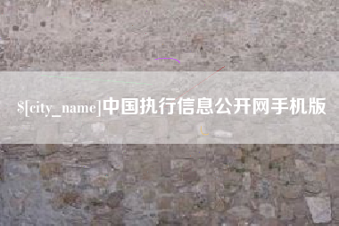 广西中国执行信息公开网手机版