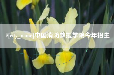 广西中国消防救援学院今年招生