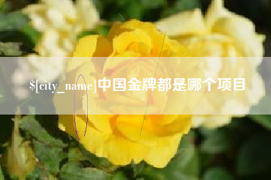 广西中国金牌都是哪个项目