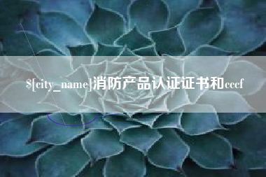 广西消防产品认证证书和cccf