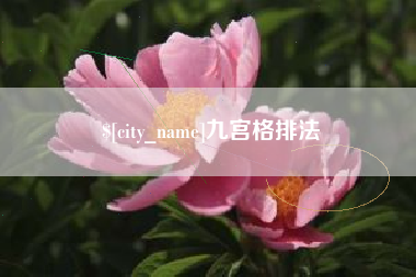 广西九宫格排法
