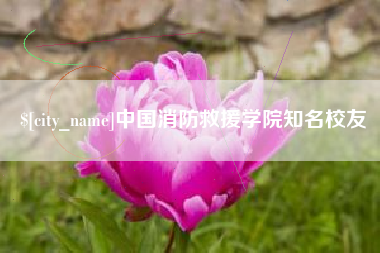 广西中国消防救援学院知名校友