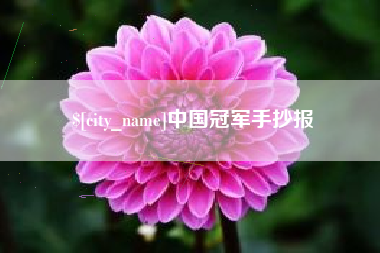 广西中国冠军手抄报