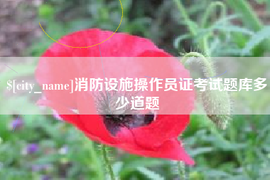 广西消防设施操作员证考试题库多少道题