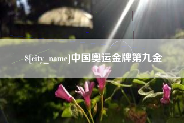 广西中国奥运金牌第九金
