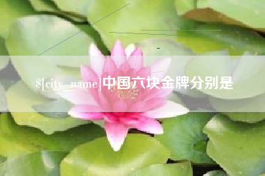 广西中国六块金牌分别是